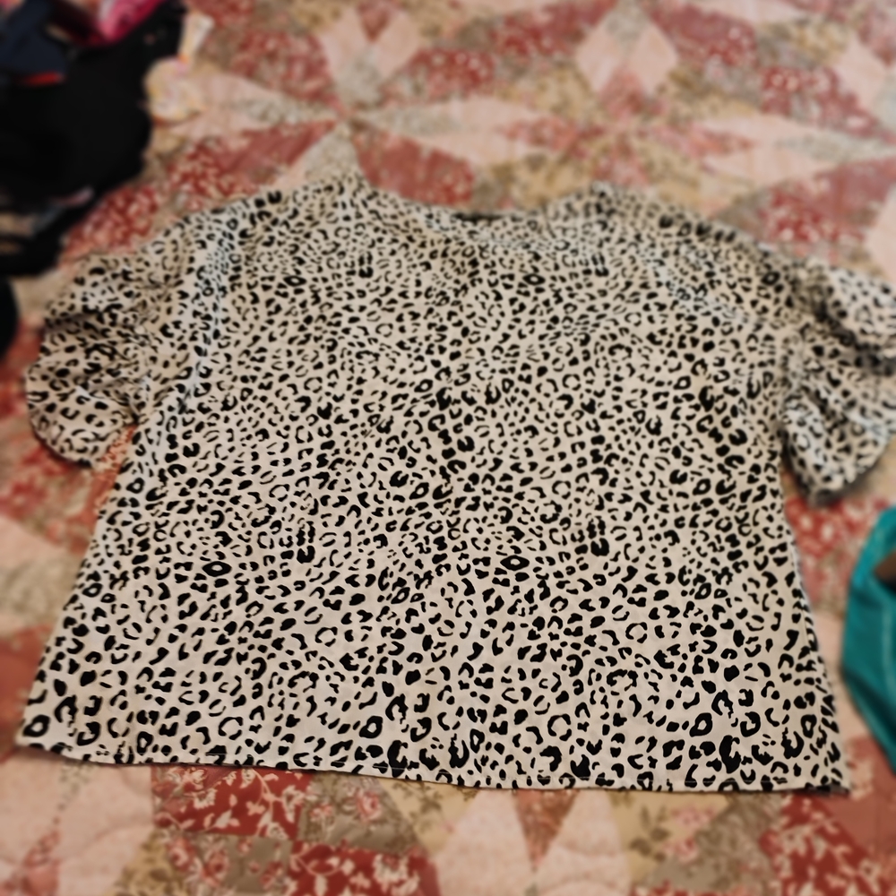 Leopard Print Blouse